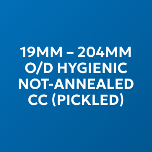 19mm - 204mm O/D Hygienic Not-annealed CC (pickled)