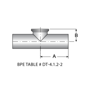 ASME BPE Short Outlet Red Tee