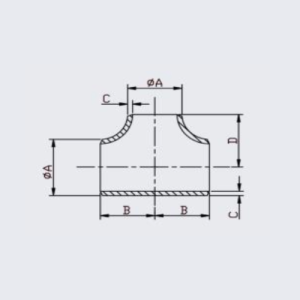 Tee - Equal NB sch 10 & 40