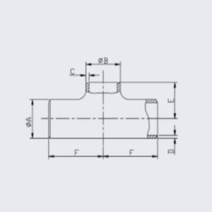 Tee - Reducing NB sch 10