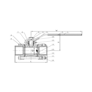 3PC BSP Full Bore Ball Valves
